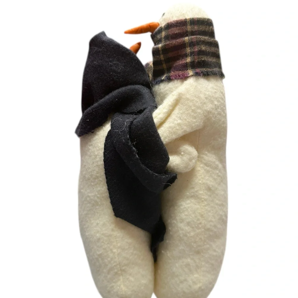 Vintage Snowman Couple Handmade - Picture 5 of 9